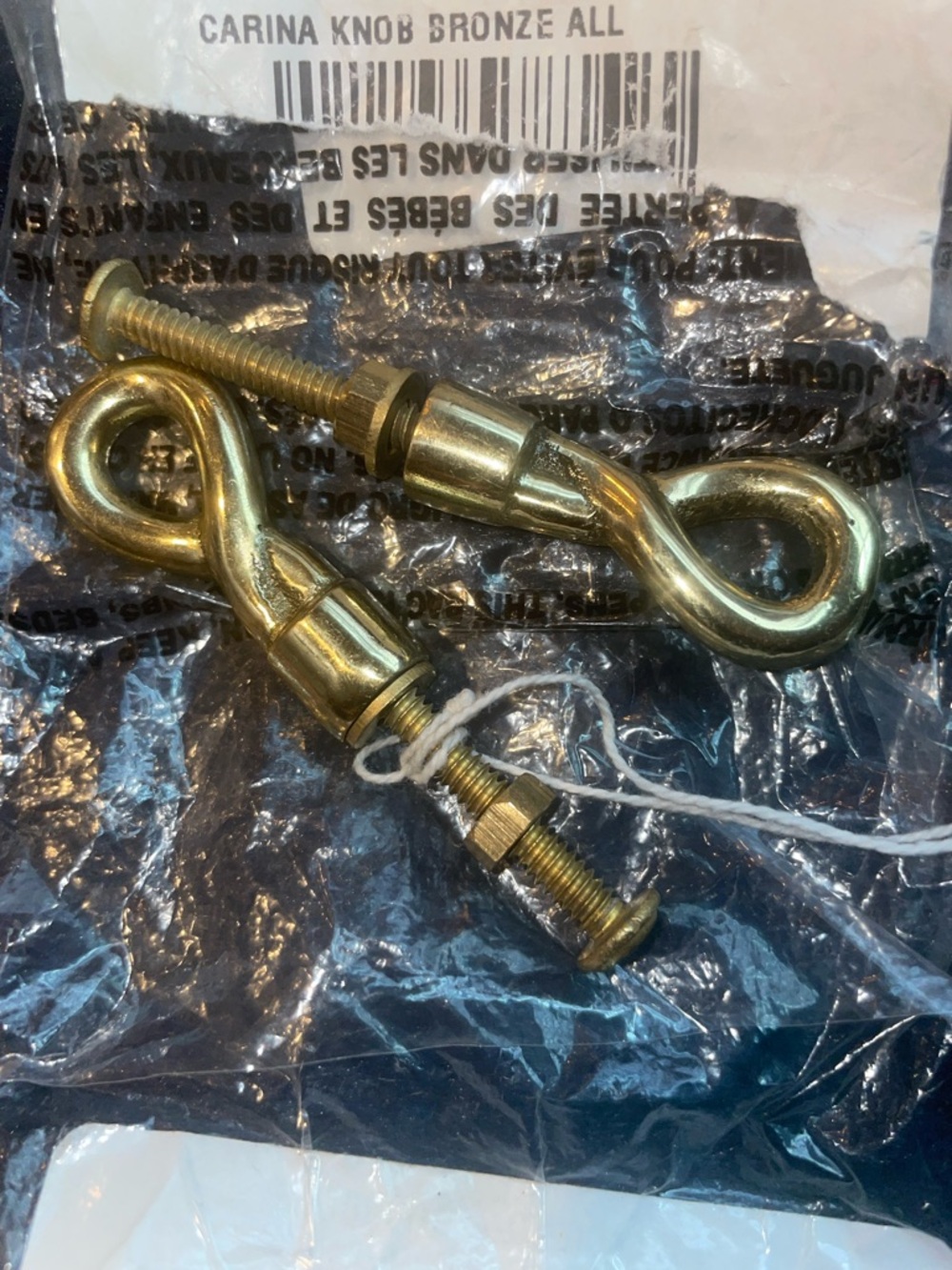 Anthropologie Carina Brass Twist Knobs, Set of 2 NWT sold out - Picture 6 of 8